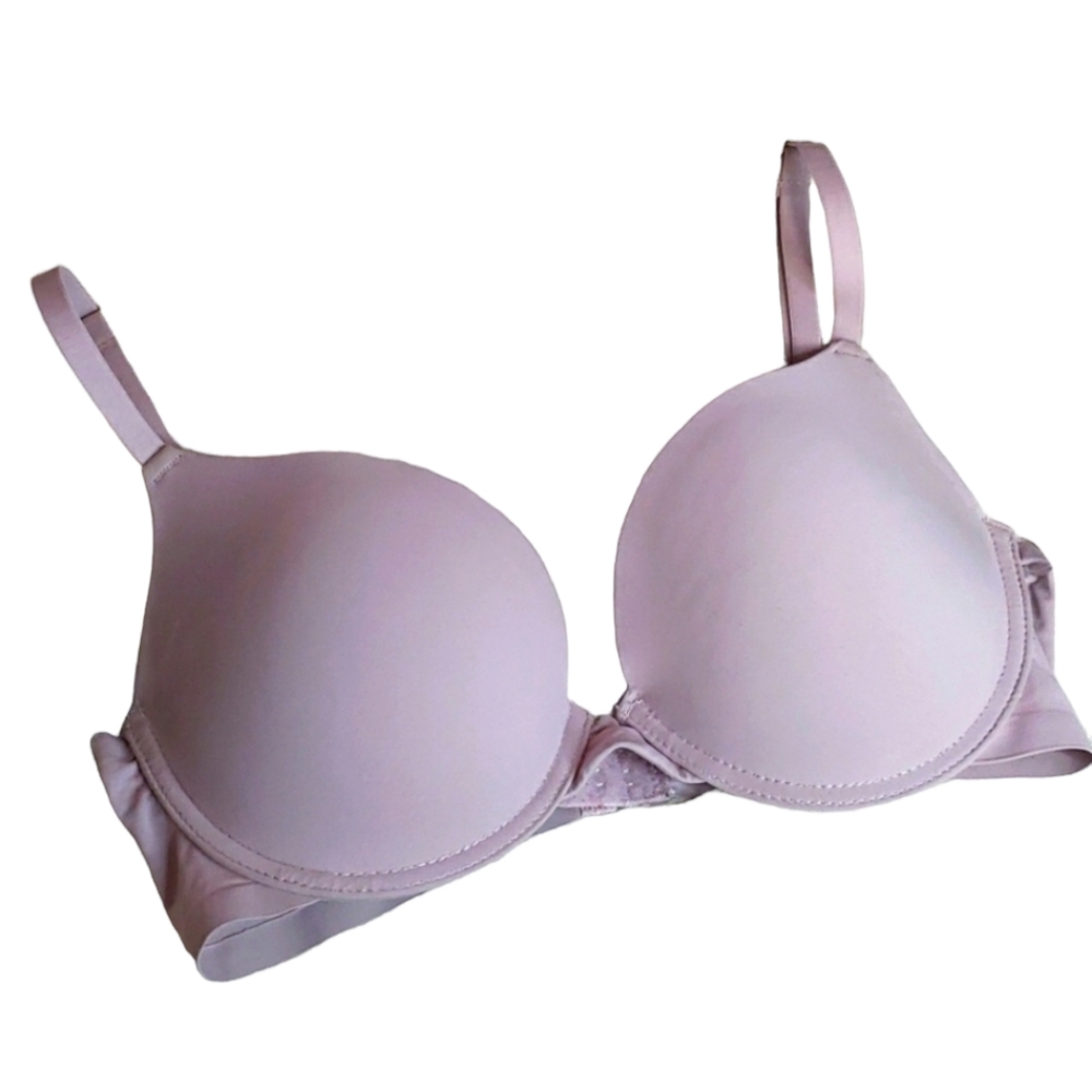 Vince Camuto Blush Pink Light Purple Padded Underwire Smooth Bra, 36C